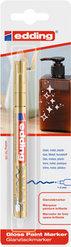 Marker olejowy połyskujący e-751 EDDING, 1-2mm, blister, złoty