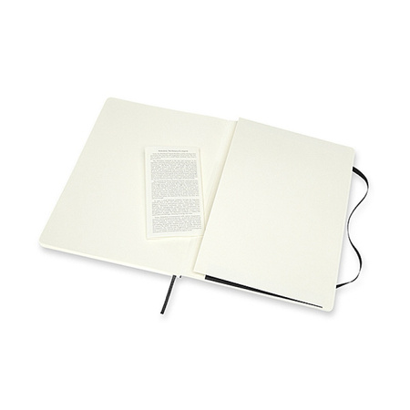 Notes MOLESKINE XL (19x25cm) linie-gładki, miękka oprawa, 192 strony, czarny