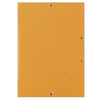 Teczka z gumką DONAU, karton, A4, 400gsm, 3-skrz., pomarańczowa