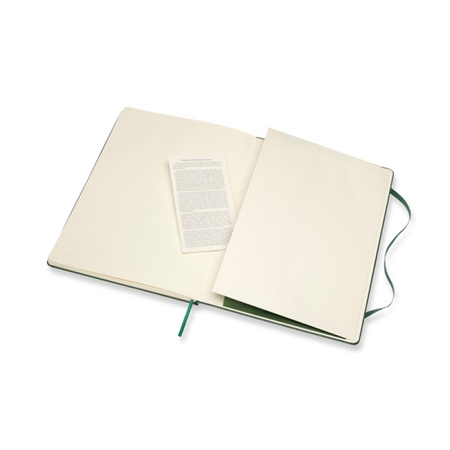 Notes MOLESKINE Classic XL (19x25cm) w linie, twarda oprawa, myrtle green, 192 strony, zielony