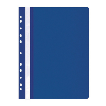 Skoroszyt OFFICE PRODUCTS, PP, A4, miękki, 100/170mikr., wpinany, granatowy