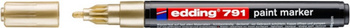 Marker olejowy e-791 EDDING, 1-2mm, złoty