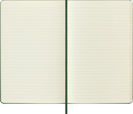 Notes MOLESKINE Classic L (13x21cm) w linie, twarda oprawa, myrtle green, 240 stron, zielony
