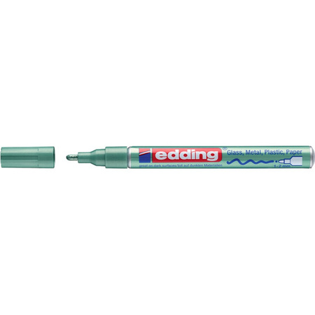 Marker olejowy połyskujący e-751 EDDING, 1-2 mm, zielony metaliczny