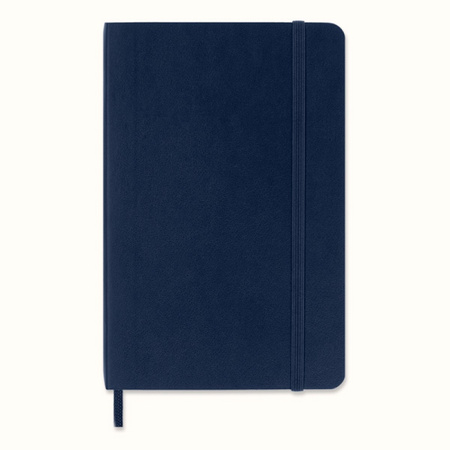Notes MOLESKINE P (9x14cm) w linie, miękka oprawa, sapphire blue, 192 strony, niebieski