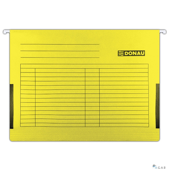 Teczka zaw.A4 żółta z boczkami płóciennymi 7420905-11 DONAU (X)