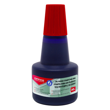 Tusz olejowy do pieczątek metalowych OFFICE PRODUCTS, 30ml, czerwony
