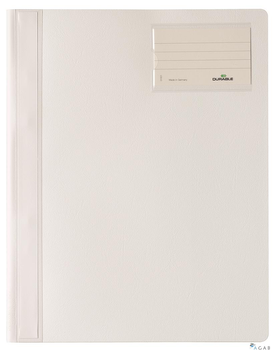 Skoroszyt A4 z kolorową okładką,rozszerz. PCW Biały 250002 DURABLE