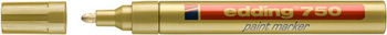 Marker olejowy e-750 EDDING, 2-4mm, złoty