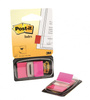 Zakładki indeksujące POST-IT® (680-BP2EU), PP, 25,4x43,2mm, 2x50 kart., jaskraworóżowe