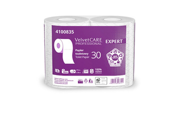 Papier toaletowy celulozowy VELVET Expert, 3-warstwowy, 270 listków, 4szt., biały