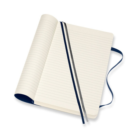 Notes MOLESKINE Classic L (13x21 cm) w linie, miękka oprawa, sapphire blue, 400 stron, niebieski