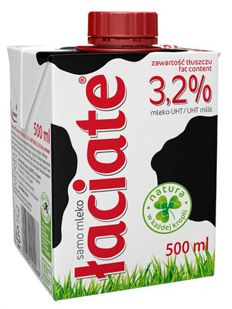 Mleko ŁACIATE 3,2%, 0,5 l