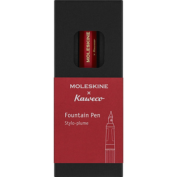 KAWECO X MOLESKINE pióro wieczne, M, czerwone