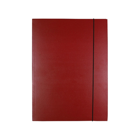 Teczka z gumką OFFICE PRODUCTS Natura, karton/lakier, A4, 300gsm, 3-skrz., mix kolorów