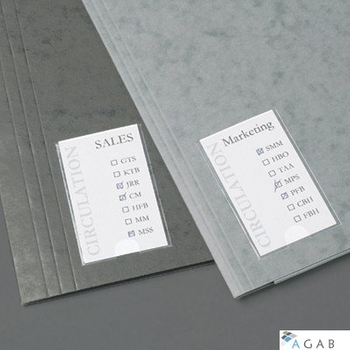 Samoprzylepne kieszenie na etykiety 3L 35x102mm 10325 (12 sztuk) (X)