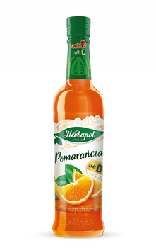 Syrop HERBAPOL Owocowa Spiżarnia 420 ml, pomarańczowy
