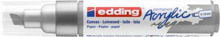 Marker akrylowy e-5000 EDDING, 5-10 mm, matowe srebro
