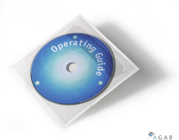 Samoprzylepne etui/kieszeń na płytę CD z klapką, 100szt. przezroczysta 828019 DURABLE