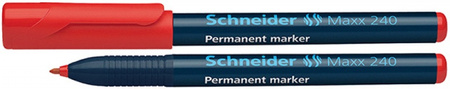 Marker permanentny SCHNEIDER Maxx 240, 1-2mm, czerwony
