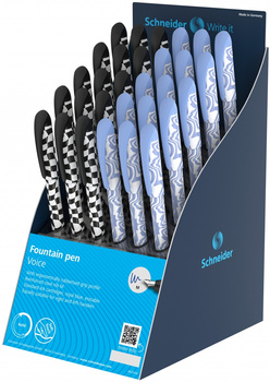 Display piór wiecznych SCHNEIDER Voice, M, 30 szt., mix kolorów
