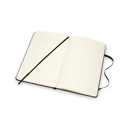 Notes MOLESKINE Classic edycja limitowana, twarda oprawa skórzana L (13x21 cm) w linie, czarny