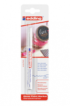 Marker olejowy połyskujący e-780 EDDING, 0,8mm, blister, biały