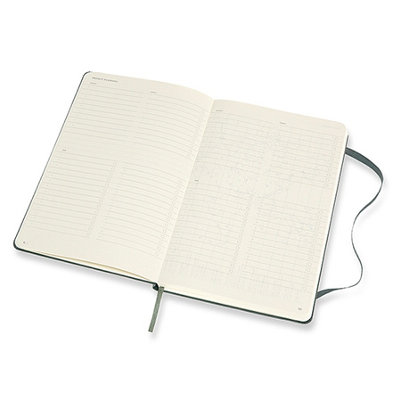 Notes MOLESKINE Professional L (13x21 cm), twarda oprawa, forest green, 240 stron, zielony