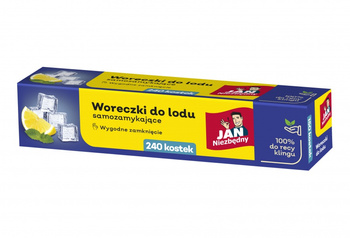 Woreczki do lodu JAN NIEZBĘDNY, pudełko 240 szt.