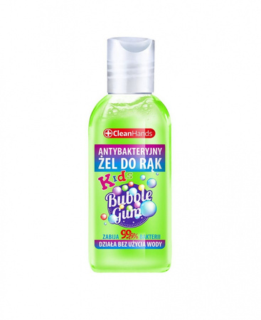 Antybakteryjny żel do rąk CLEAN HANDS, guma balonowa, 50 ml