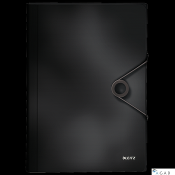 Teczka z 6 przegródkami PP Leitz Solid, czarna 45791095