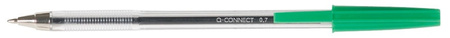 Długopis Q-CONNECT z wymiennym wkładem 0,7mm (linia), zielony