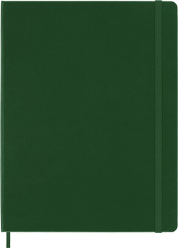 Notes MOLESKINE Classic XL (19x25cm) w kratkę, twarda oprawa, myrtle green, 192 strony, zielony