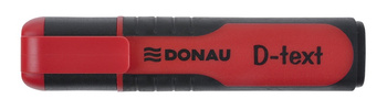 Zakreślacz DONAU D-Text, 1-5mm (linia), eurozawieszka, czerwony