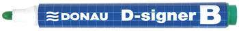 Marker do tablic DONAU D-Signer, okrągły, 2-4mm (linia), zawieszka, zielony