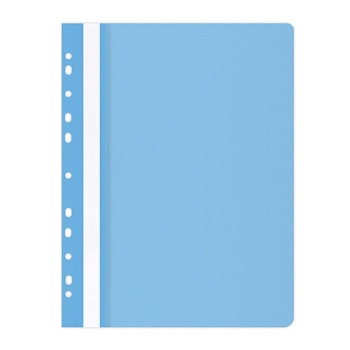 Skoroszyt OFFICE PRODUCTS, PP, A4, miękki, 100/170mikr., wpinany, jasnoniebieski