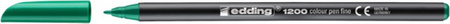 Pisak z cienką końcówką e-1200 EDDING, 1 mm, zielony