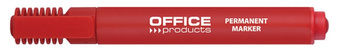 Marker permanentny OFFICE PRODUCTS, ścięty, 1-5mm (linia), czerwony