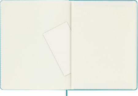 Notes MOLESKINE Classic XL (19x25 cm) w linie, twarda oprawa, reef blue, 192 strony, niebieski