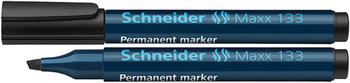 Marker permanentny SCHNEIDER Maxx 133, ścięty, 1-4mm, czarny