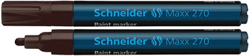 Marker olejowy SCHNEIDER Maxx 270, okrągły, 1-3mm, brązowy