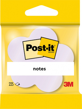 Kostka samoprzylepna POST-IT® kwiatek, 225 kart., mix kolorów