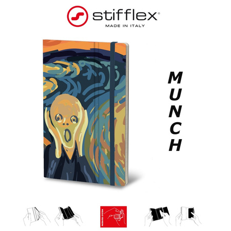 Notatnik STIFFLEX, 9x14cm, 144 strony, Munch