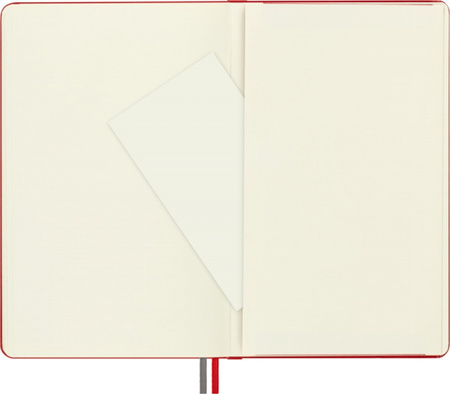 Notes MOLESKINE Classic L (13x21 cm) gładki, twarda oprawa, scarlet red, 400 stron, czerwony