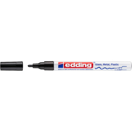 Marker olejowy połyskujący e-751 EDDING, 1-2 mm, czarny