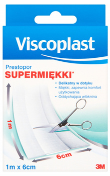 Plaster do cięcia VISCOPLAST Prestopor, supermiękki, na włóknie, 6cmx1m