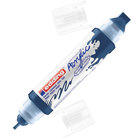 Marker akrylowy 3D e-5400 EDDING, podwójny, 2-3 mm, 5-10 mm, szykowny granat