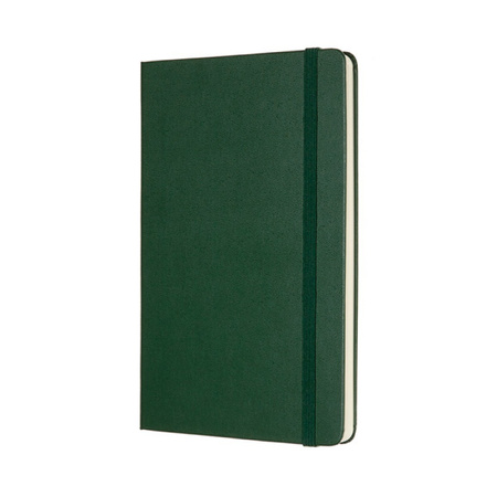 Notes MOLESKINE Classic L (13x21cm) w kropki, twarda oprawa, myrtle green, 240 stron, zielony