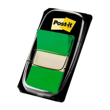 Zakładki indeksujące POST-IT® (680-3), PP, 25,4x43,2mm, 50 kart., zielone