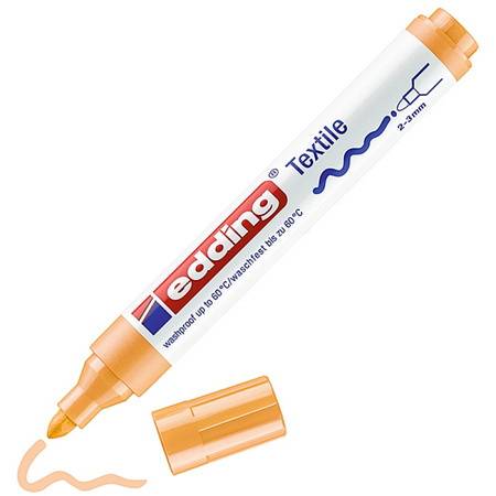 Marker tekstylny e-4500 EDDING, 2-3 mm, jasnopomarańczowy